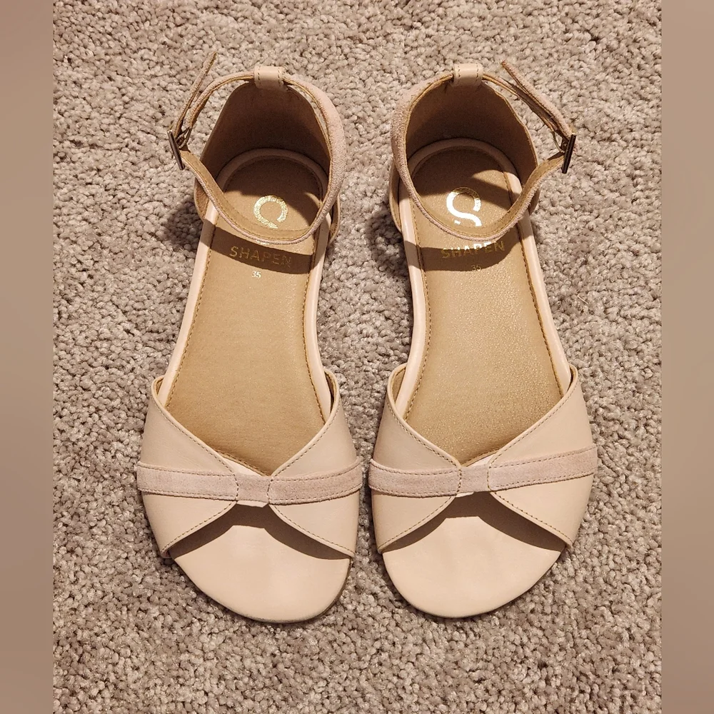 Shapen Barefoot Petal 2.0 Sandal Light Rose EUC Size 35 WIDE - Picture 2 of 10